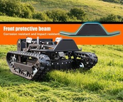 Remote Control Lawn Mower Robotic Crawler Mower Adjustable Track Outdoor