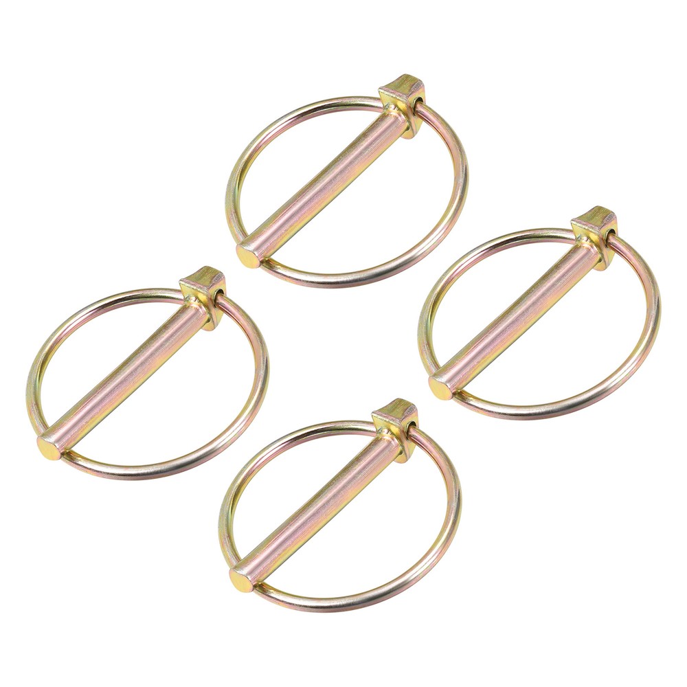 4Pcs 1/4″ x 2″ Linch Pin with Ring for Boat Kayak Canoe