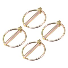4Pcs 1/4″ x 2″ Linch Pin with Ring for Boat Kayak Canoe