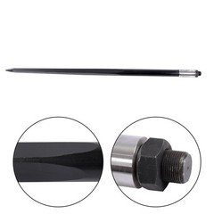49 Inch Hay Spike Bale Spear 4500 lbs Capacity Spike Fork Fit For Tractor Black