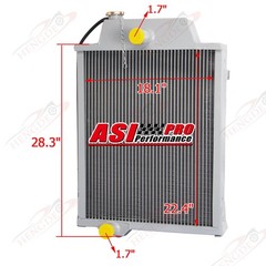 4 Row 70mm Aluminum Radiator Fits For John Deere Tractor 3010 AR26797 AR46437