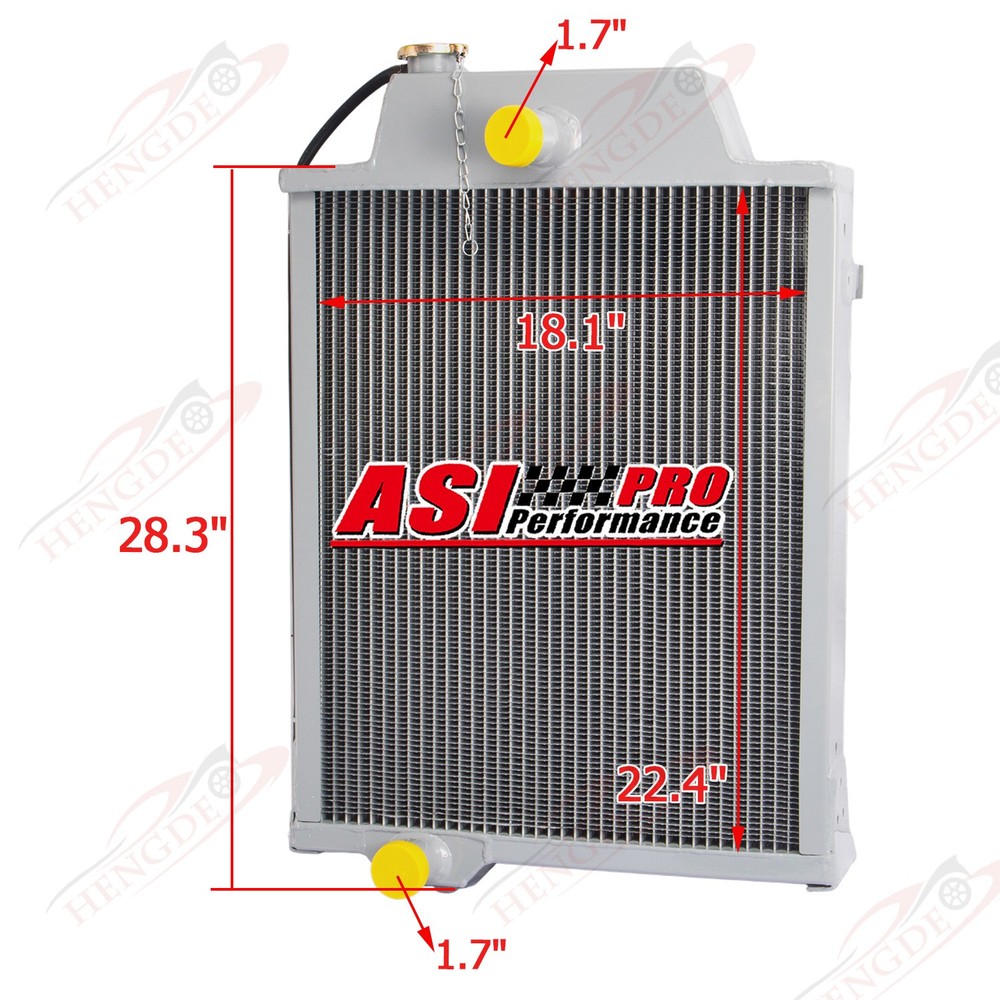 4 Row 70mm Aluminum Radiator For John Deere Tractor 3010 AR26797 AR46437