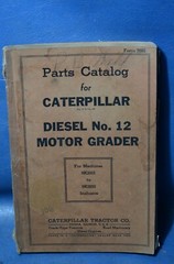 Caterpillar Diesel No. 12 Motor Grader Parts Shop Manual Book Catalog Reference
