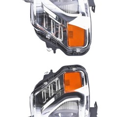 Pair HID Xenon Chrome Trim Projector Headlights 2013-2014 Ford F150 DL3Z13008AC