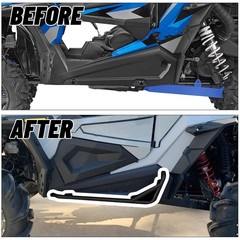 ECOTRIC Black Nerf Bars Rock Sliders for 2014-2023 Polaris RZR XP 1000 Turbo 900