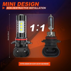 2 Super Bright LED Headlight bulbs for 2007-2015 Can-Am Renegade 800 ATV: USA