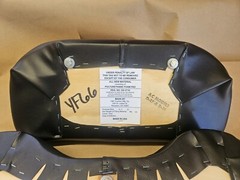 Black & Orange Vinyl Seat Bottom & Back fits Allis Chalmers D15 D17 D19 D21