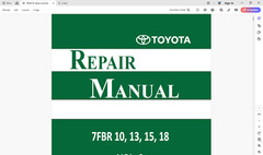TOYOTA FORKLIFT Service Manuals-Parts Manuals-Series2-5-6-7-8-9 on a Flash Drive