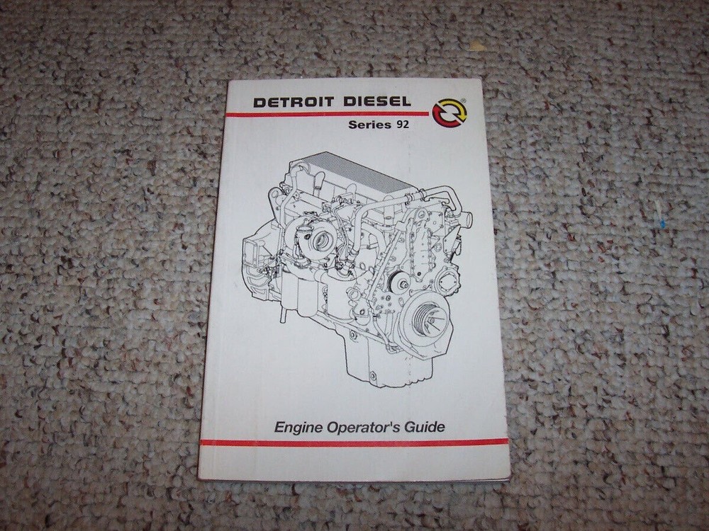 1979-1980 Detroit Diesel 6V92 8V92 12V92 16V92 92 Series Engines Operator Manual