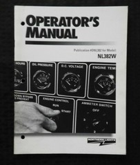 NORTHERN LIGHTS LUGGER NL382W DIESEL GENERATOR SET OPERATORS MANUAL VERY NICE