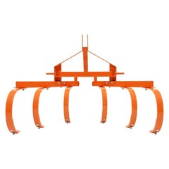 Cultivator with 6 Spring Steel Shanks 3 Point Quick Hitch Adujustable 18in-40in