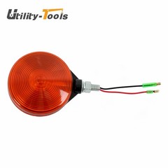 2 Pack 3C081-75870 Red/Amber Round Side Marker Light Lamp Dual Face Turn Signal