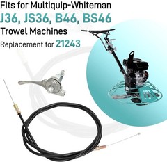 Throttle Cable Kit Replacement 21243 For J36, JS36, B46, BS46 Trowel Machines US