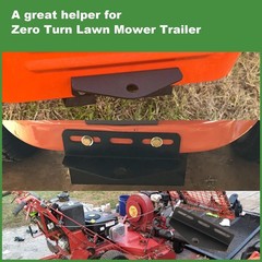 KSWLOR Heavy Duty Universal Zero Turn Lawn Mower Trailer Hitch matte black