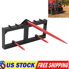 49″ Hay Bale Spear Skid Steer & Tractor Attachment Quick Attach 3000lbs Capacity