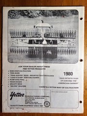 Yetter 3400 3500 Series Tool Bar Rotary Hoe Owner’s Operator’s Manual