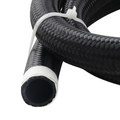 AN16 AN-16 Hose Fuel line rubber Nylon braided 5FT with 90 degree AN fittings 45