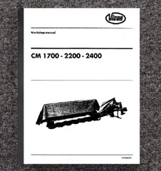 1700 Mounted Disc Mower Service Workshop Manual Fits Vicon CM 2200 2400 CM26