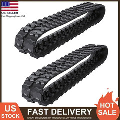 2 Pack 180x60x35 Heavy Duty Rubber Tracks for Mini Excavator Replacement Tracks