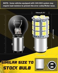2 Bright White LED Light Bulbs for Bobcat T740, T770, T870 rear worklight 12V US