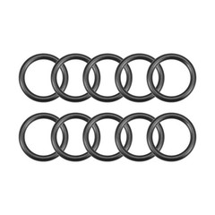 uxcell Nitrile Rubber O-Rings 19mm OD 14mm ID 2.5mm 14mmx19mmx2.5mm, Black