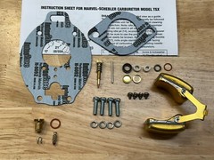 Allis Chalmers D19 Marvel Schebler TSX848 Basic rebuild kit with float