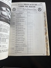 General Motors Diesel Parts Book For Industrial & Oil Fields Twin Quad Models