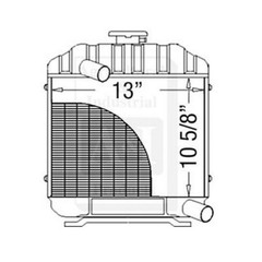 15371-72060 Fits Kubota B6100D B6100E B7100D Radiator With Cap