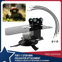 For 1-1.5ton Mini Excavator Attachment Hydraulic Grass Cutter Mower Attachment