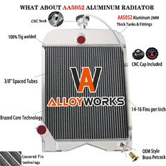 Aluminum Radiator For Ford 2N 8N 9N Model 8N8005 AR2018 437821 Tractor