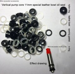 5 sets of 2T Hydraulic Jack Horizontal Sealing Ring Kit For 11/12mm Plunger