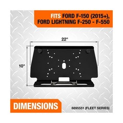 Buyers Products 8895551 Aluminum Fleet Series Drill-Free Light Bar Cab Mount …