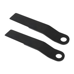 2pcs Heavy Duty Steel Mower AR400 For King Skidsteer Brush Hog Cutter Blades