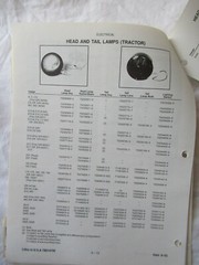 1992 Deutz Allis Chalmers Tractor Electrical Equipment Head Lamps Catalog Manual