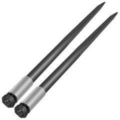 VEVOR Hay Spears Bale Spikes 49″ 2 Hay Bale Spears Capacity 4500 lbs 1 3/4″ Dia.