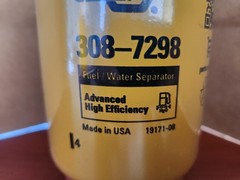 Caterpillar Cat 308-7298 Fuel Water Separator C3.4 C4.4 C6.6 C7 420E Genuine OEM