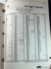 John Deere Service Gard Catalog OTC Dealer Binder Tools Equipment 1979 1980