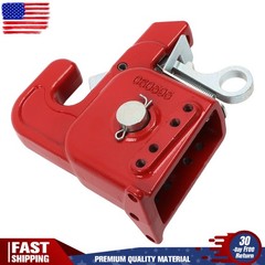 Red Easy Change Quick Hitch for Cat 2 Tractors and Implements w/Stabilizer Bar