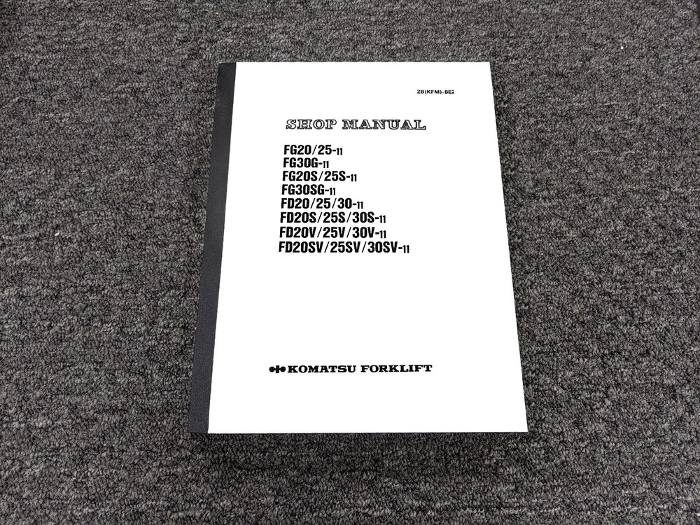 Komatsu FD20V-11 FD25V-11 FD30V-11 Forklift Truck Shop Service Repair Manual