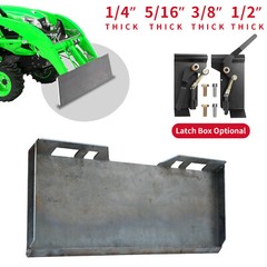 1/4″ 5/16″ 3/8″ 1/2″ Skid Steer Loader Mount Plate Bucket Quick Tach Attachment