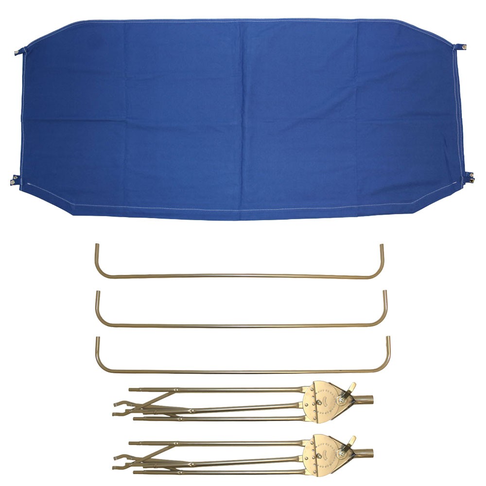 Umbrella Buggy Top 3 Bow 48″ Frame & Blue Cover Fits Ford LS