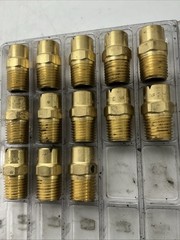 (13pcs)BETE 4NF3090 Brass 1/4” NPT Standard Fan Nozzle Industrial Tip X-277