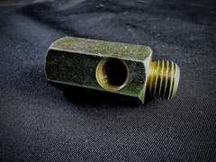 M14 Oil Fitting Pressure Tee M14x1.5 1/8 npt Crush Washer Included