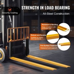 96″ Heavy Duty Steel Forklift Fork Extensions 4000LBS 4.5″ Width 1 Pair