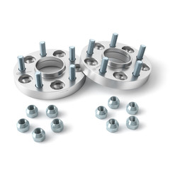 Stancemagic 25Mm 1 Inch Hubcentric 5X114.3 Wheel Spacers 64.1Mm Bore 12X1.5