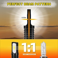 2x White 6000K LED Headlight Bulbs for Deere Tractor 3038R, 3039R, 3045R, 3045R