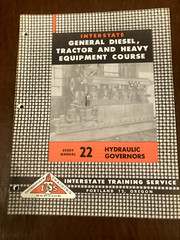 INTERSTATE GENERAL DIESEL HYDRAULIC GOVERNORS MAINTENANCE COURSE MANUAL 22