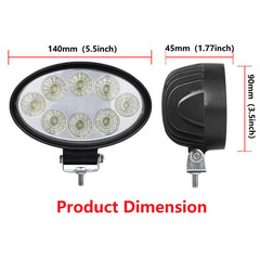 2xLED Flush Mount Cab Light Fit John Deere Tractor 7630 7720 7730 7820 7830 7920