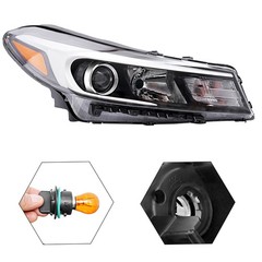 Halogen Headlight Assembly 2017-2018 Kia Forte/Forte5 Driver & Passenger Side