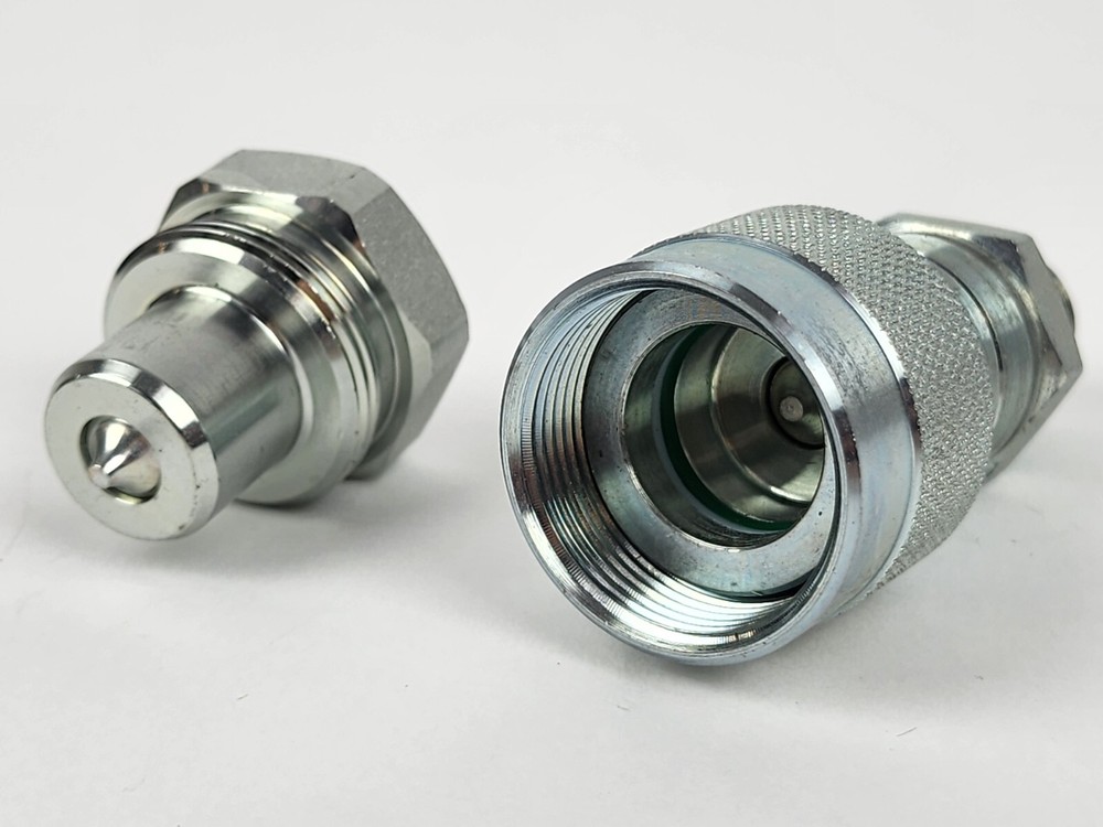 Hydraulic Coupler Set for TEMCo Pumps and Cylinders ISO 14540 Male + Female 3/8